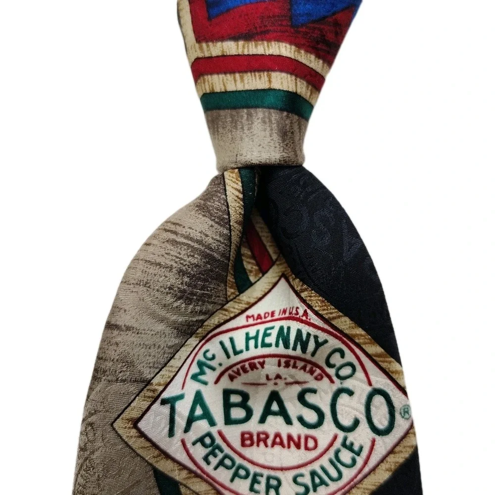 TABASCO Mens 100% Silk Tie 4
